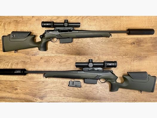 Merkel mit Zeiss Drückjagdglas Conquest V6 1,1-6x24 Helix Speedster Conquest V6