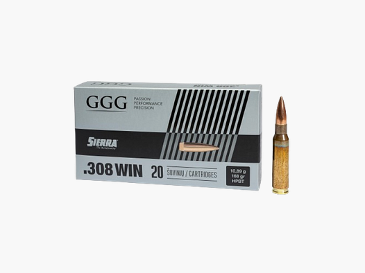 .308WIN GGG SIERRA FMJ HPBT 168GR