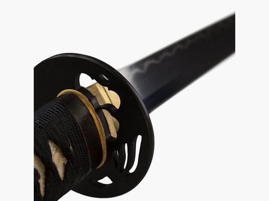 DerShogun Katana Samuraischwert - handgefertigt - 1095 Carbonstahl mit Lehmhärtung!