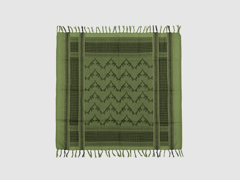 M16 Pattern Shemagh Scarf - Olive