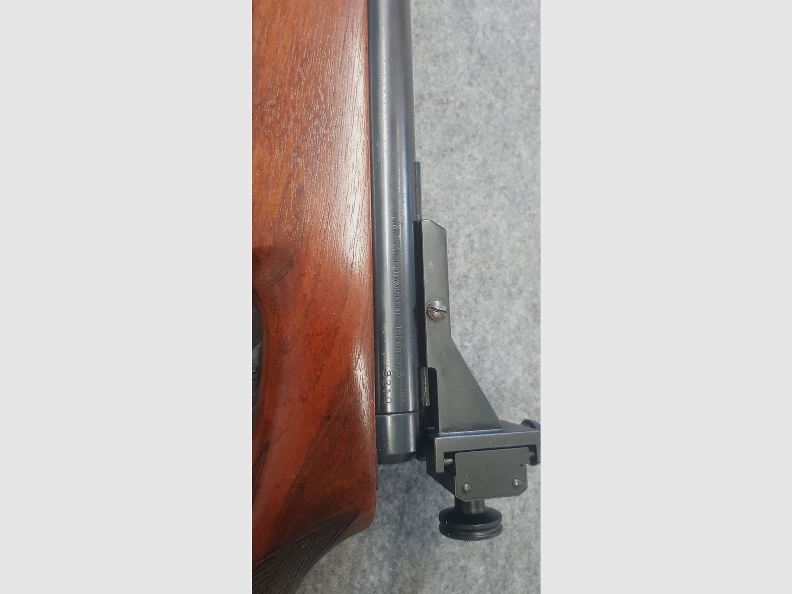 FWB Seitenspanner  Feinwerkbau Mod. 150 ohne F  im guten Zustand  Cal. 4,5mm Diabolo Bj.1963