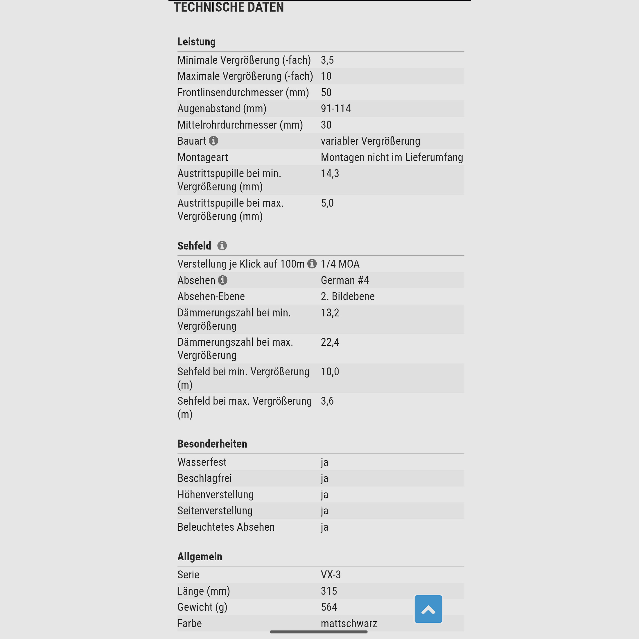 Leupold VX3 3.5-10x50 LA Deutsch