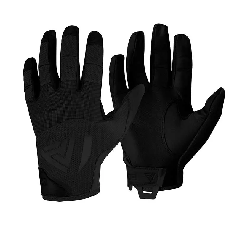 Direct Action - Rękawiczki taktyczne skórzane w kolorze czarnym Hard Gloves