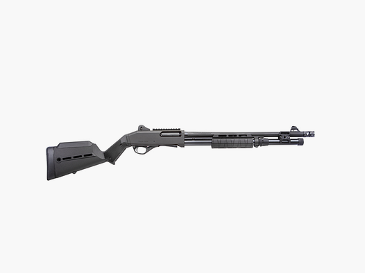 P3000 Tactical, 12/76, 48cm, breech choke, ghost sight, picatinny rail, tactical stock, 7-rds, Black