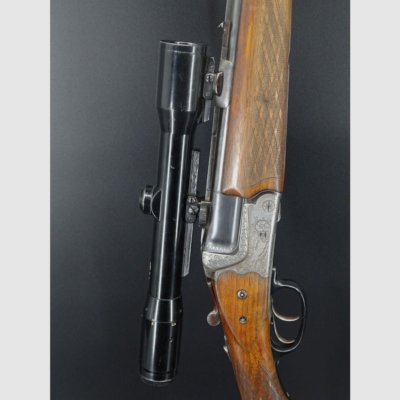 Heym BBF BF 55 met WL kaliber 7x65R 16/70 bouwjaar 1961 BF 55 met WL