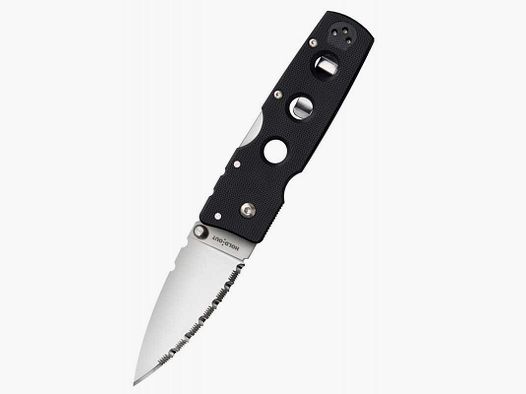 Coltello pieghevole Cold Steel Hold Out, lama da 3 pollici, S35VN, filo seghettato
