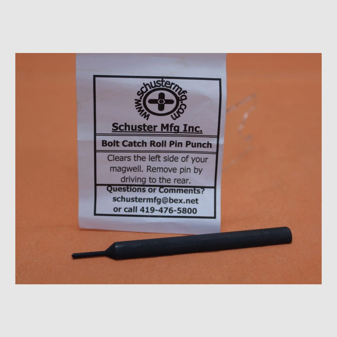 Schuster Mfg Inc AR-15: Wbijak do zatrzasku zamka Schuster/ Splinttreiber dla zatrzasku zamka