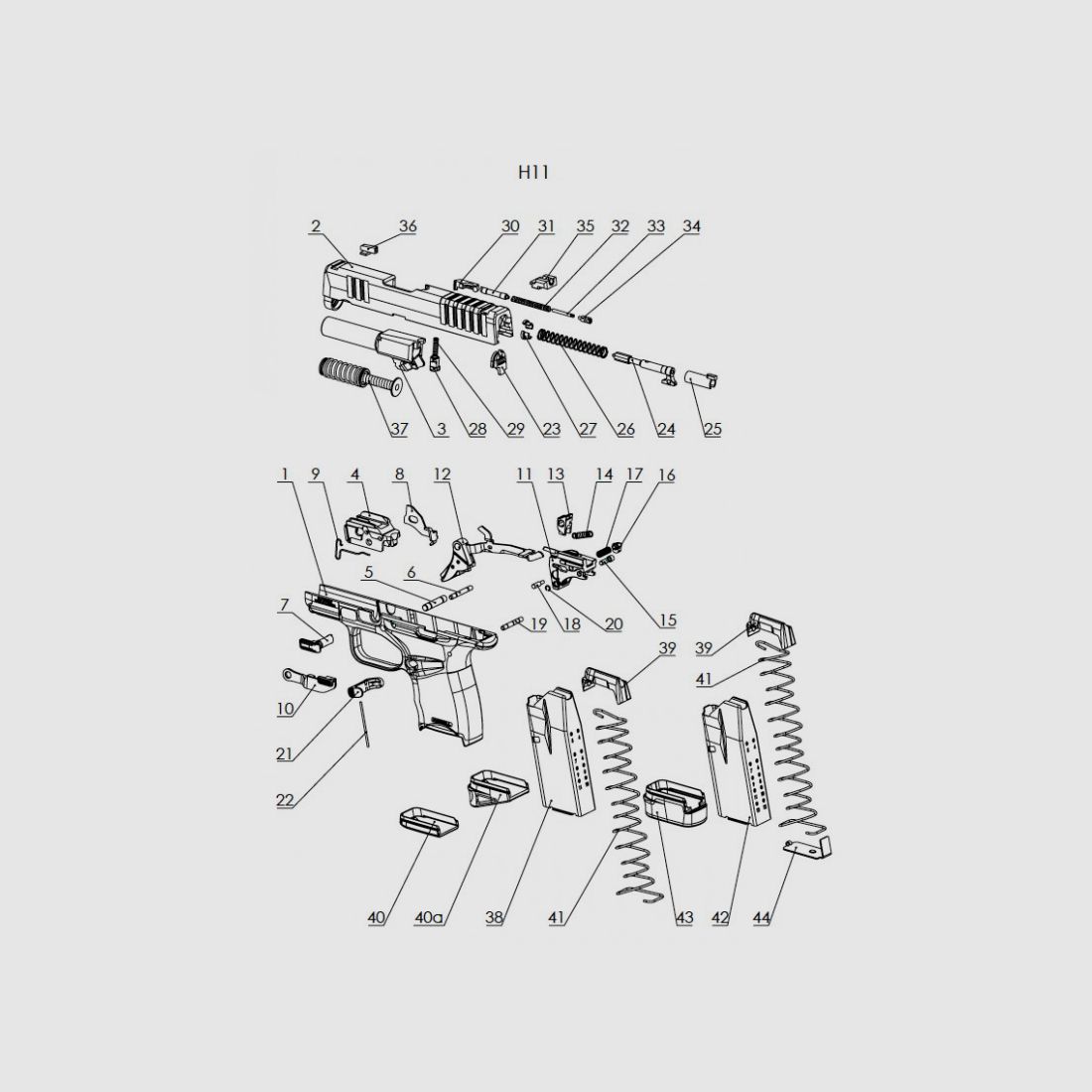 Hellcat / H11 Firing pin locking Plate, Bild 2 von 3