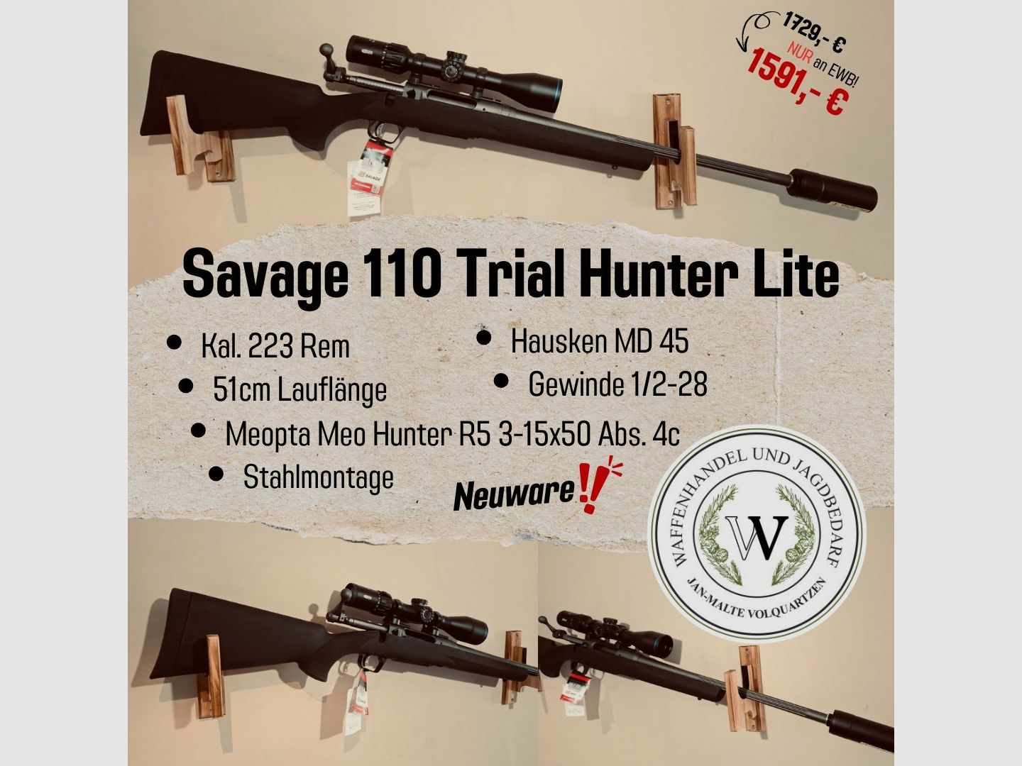 Savage 110 Trial Hunter Lite