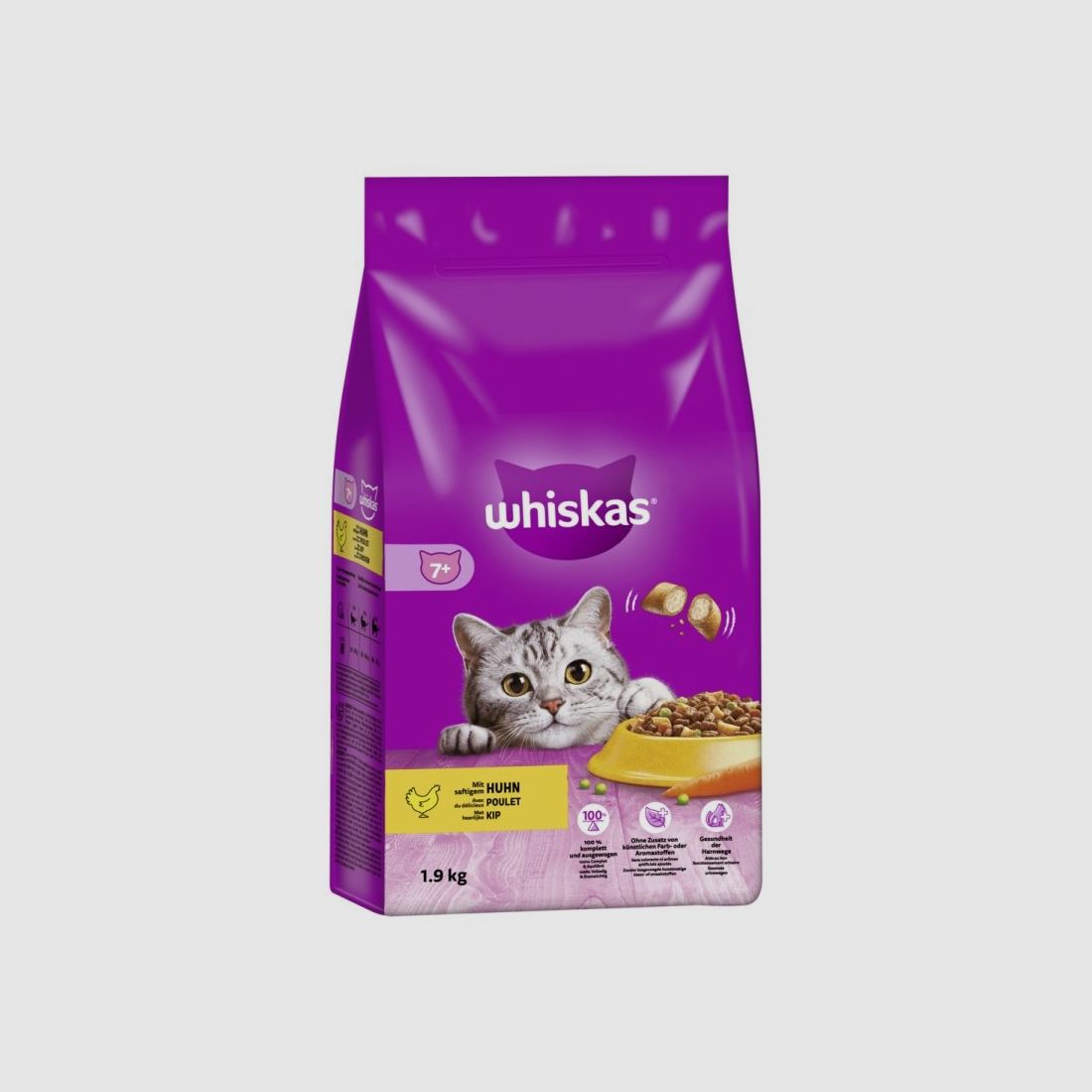 Whiskas Katzen Trockenfutter Senior 7+ 1,9 kg Huhn