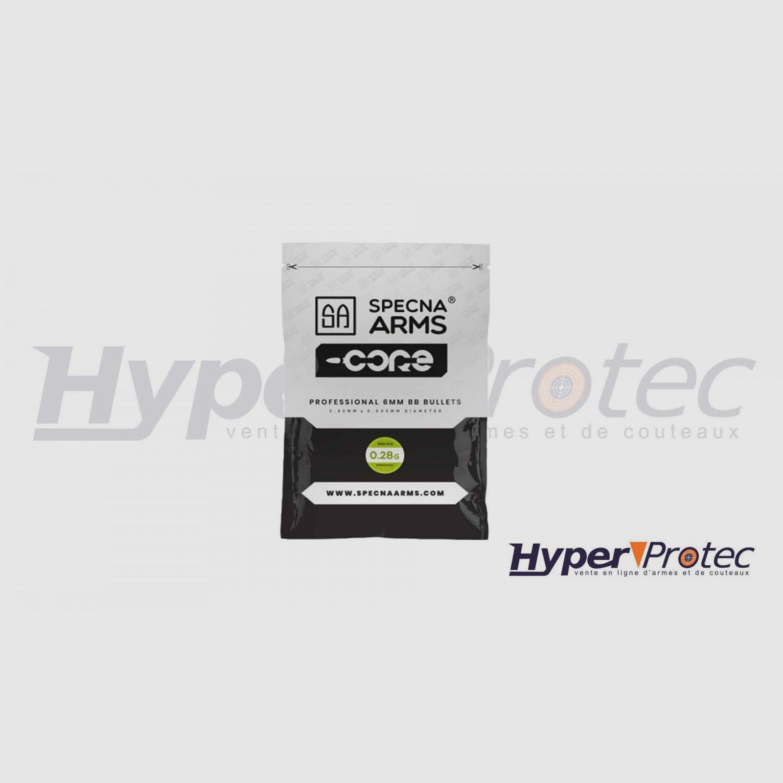 Specna Arms Core 0,28g Pallini Airsoft - 1000 bbs, immagine 2 di 2