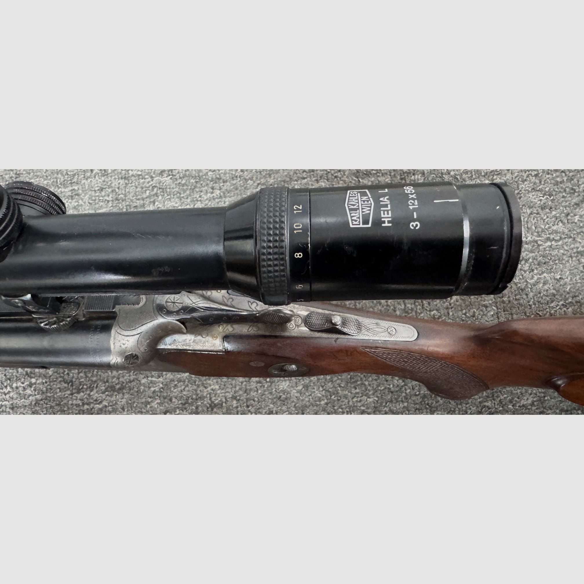 Suhler Drilling .30-06 & .22 Hornet & 12/70 mit Kahles 3-12x56 mit Nachtleuchtpunkt