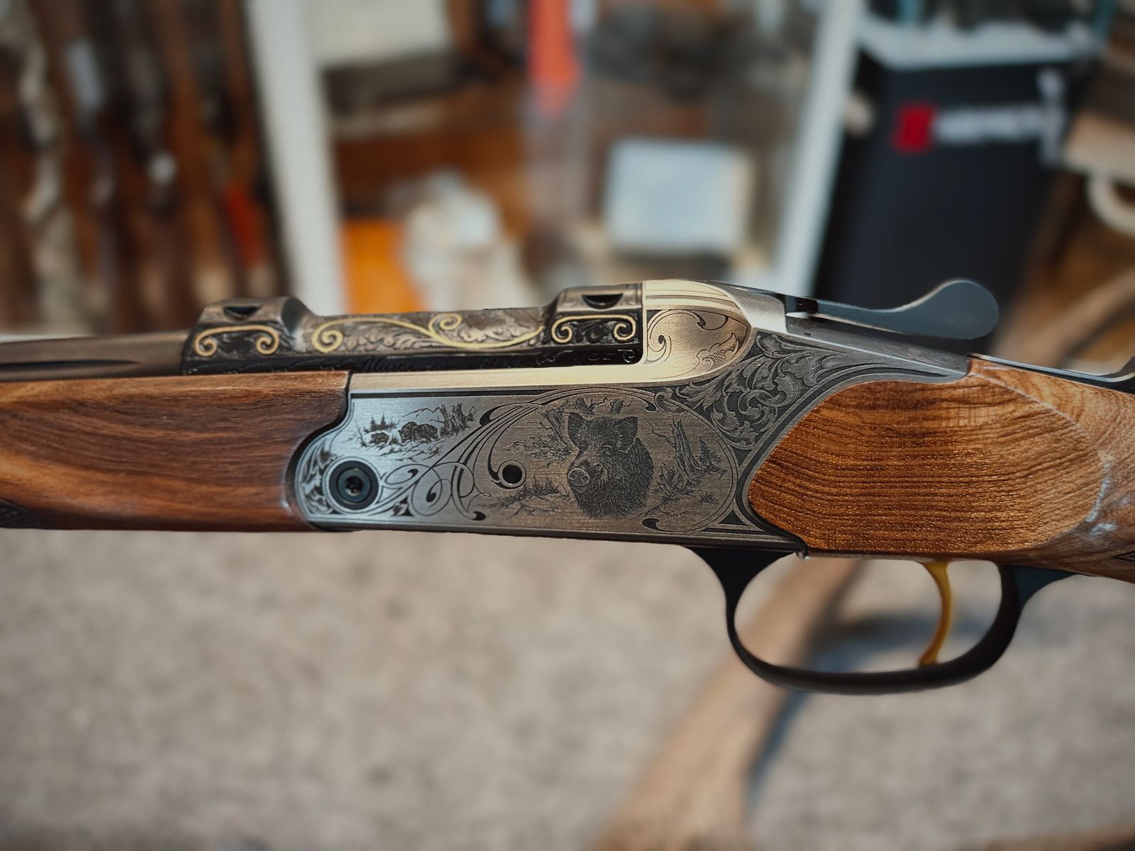 Blaser K95 Luxus – Kal. .270 Win – Custom Lauf mit Goldeinlagen
