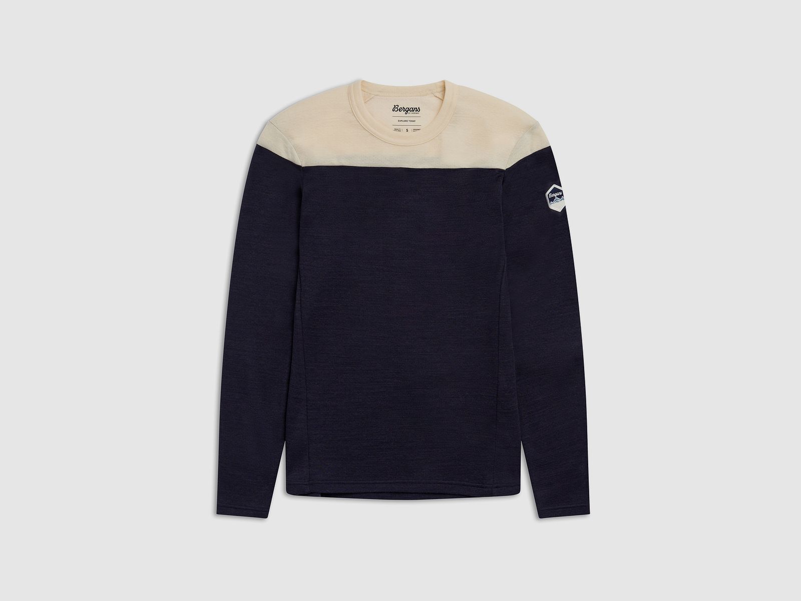 Bergans Inner:Dual Merino L/S Thermoshirt Women Dark Navy/Cream S