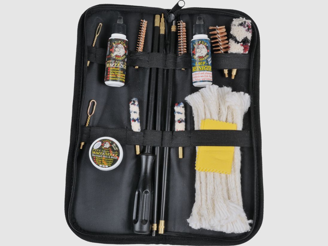 Set di pulizia Lupus in custodia Cordura per armi combinate