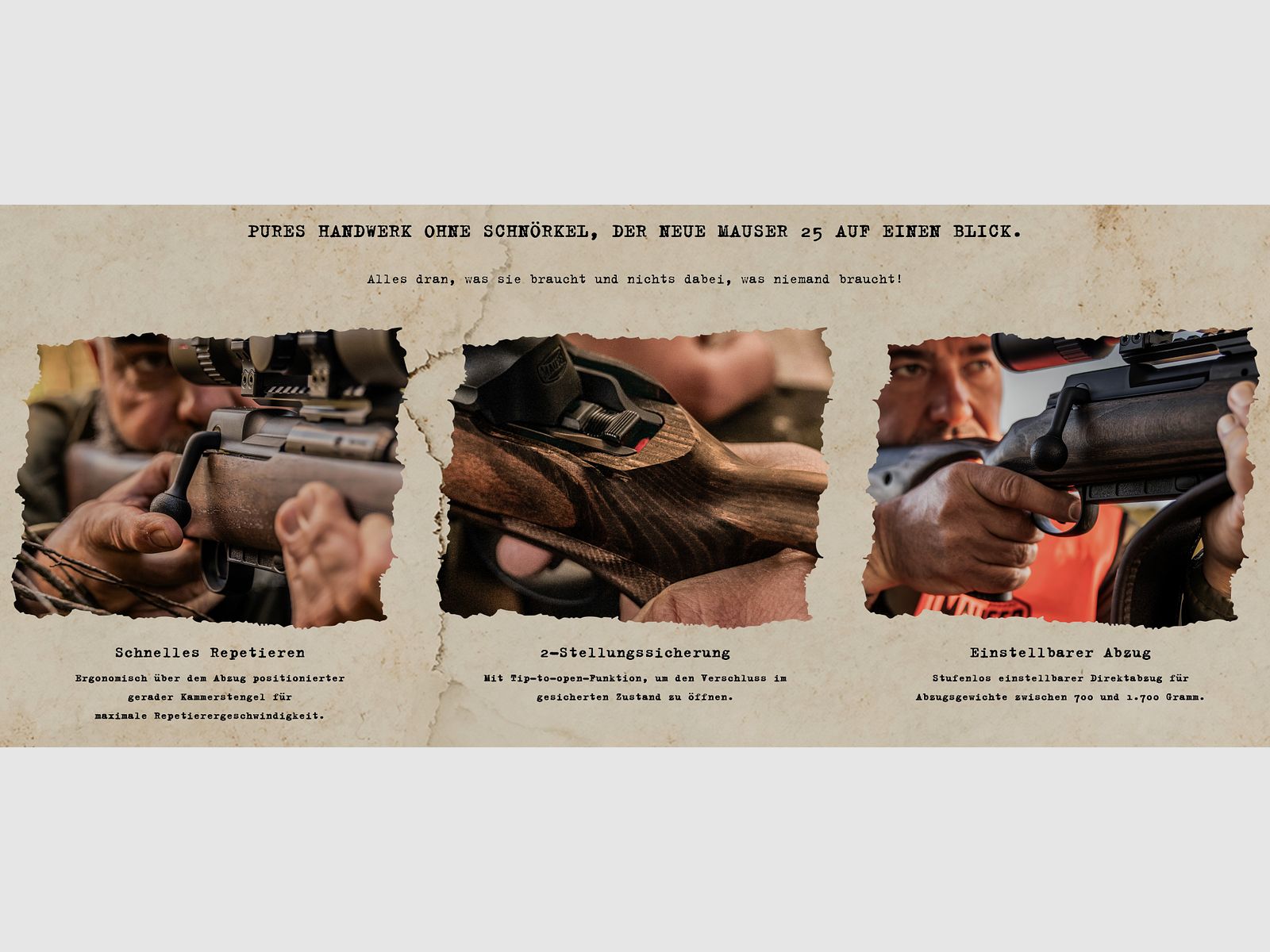 MAUSER M25 Pure .308Win, 51er LL M15x1 + RS-4 2.5-10x50S