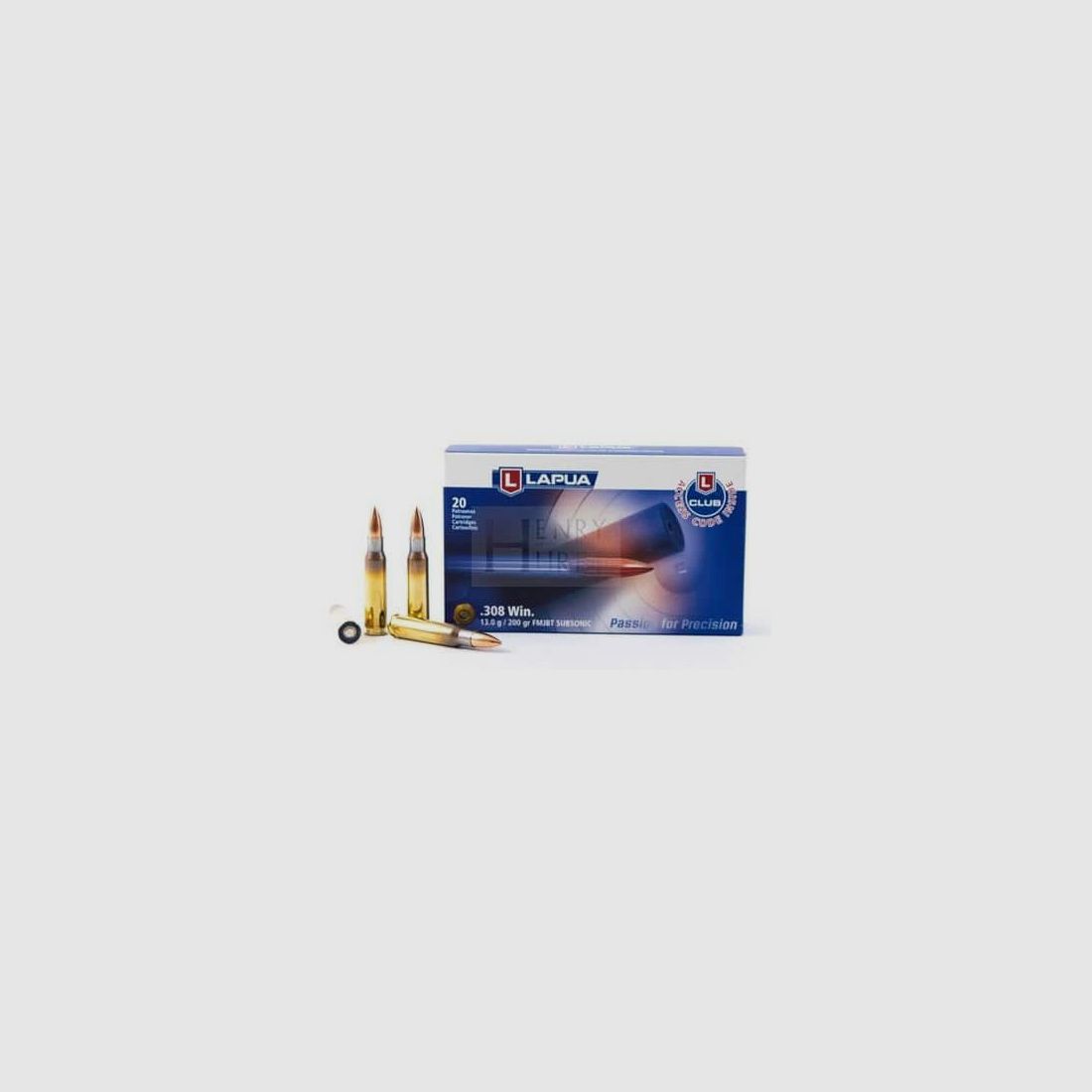 LAPUA SUBSONIC 308WIN 200GR FMJ X20