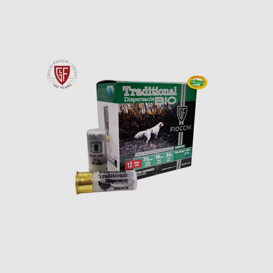 FIOCCHI Patronen Streuwirkung BIO Kal.12 gr.34 pb.9