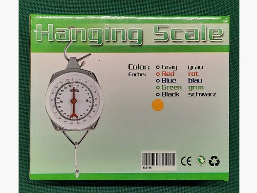 Hanging Scale Zeigerwaage orange