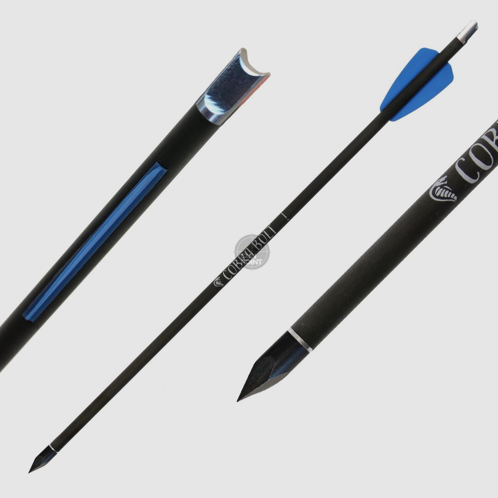 Carbonbolzen | X-BOW FMA HD Bodkin Bolzen pour le système Cobra, Cobra R9 + R10 et Adder - 15 pouces