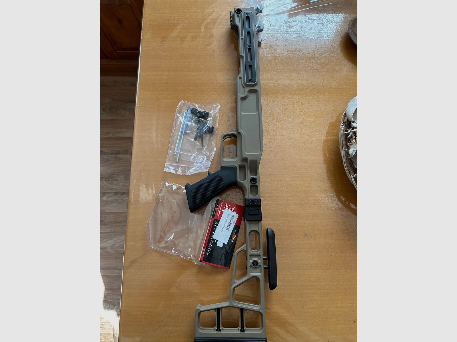 SSG10 A3 Schaft Novritsch FarbeFlat Dark Earth, mit M4 Griff