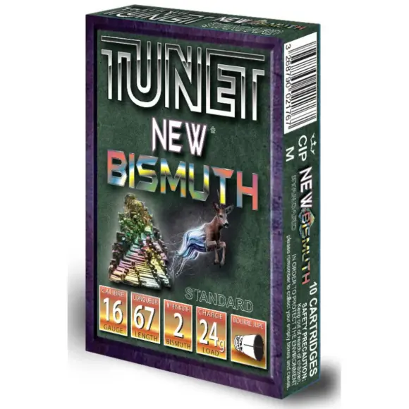 Cartucce Tunet Bismuth Jupe Cervo STD Calibro 16, immagine 3 di 4