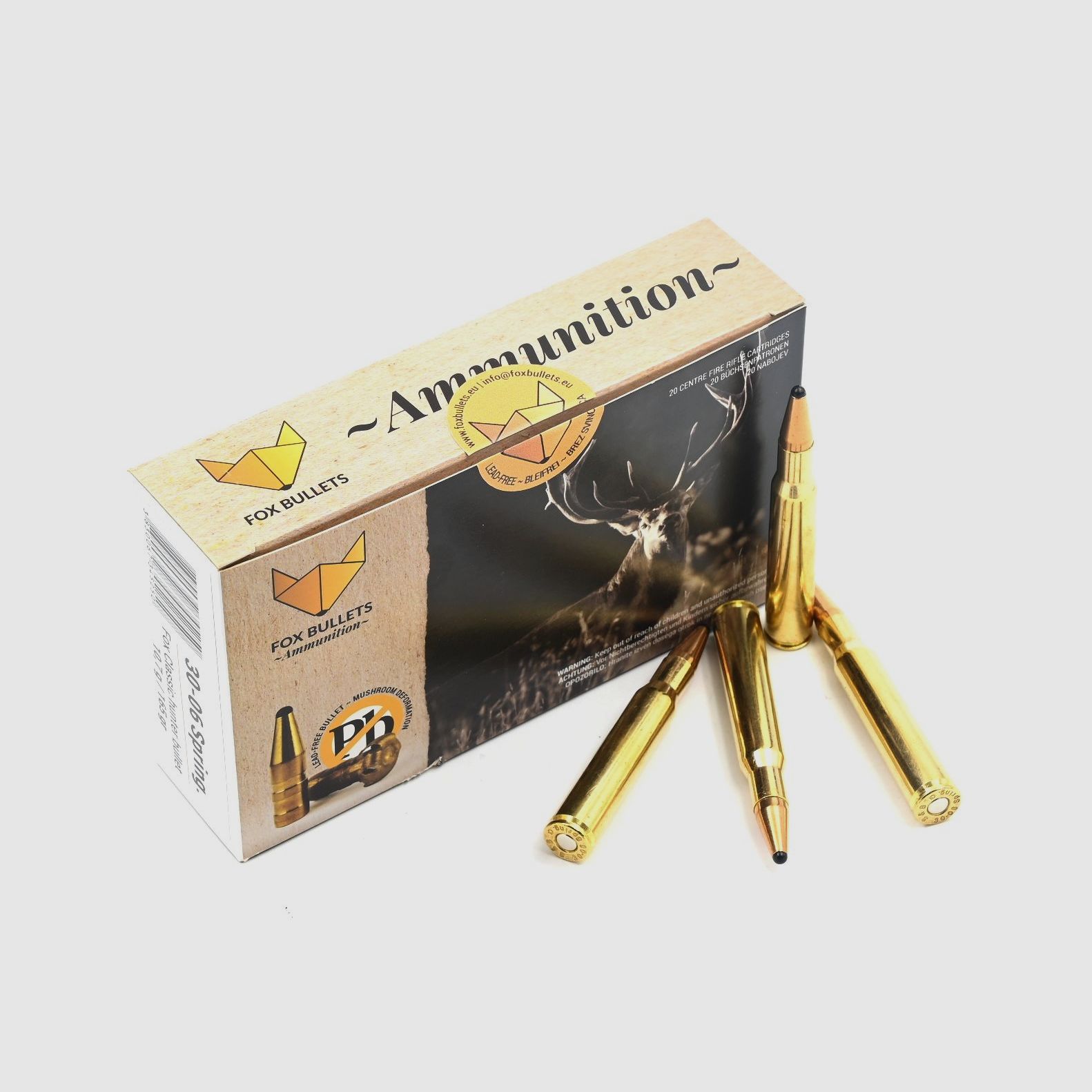Fox Classic Hunter .30-06 Spr., HP Lead-Free 165gr (10.7g), 20 pcs
