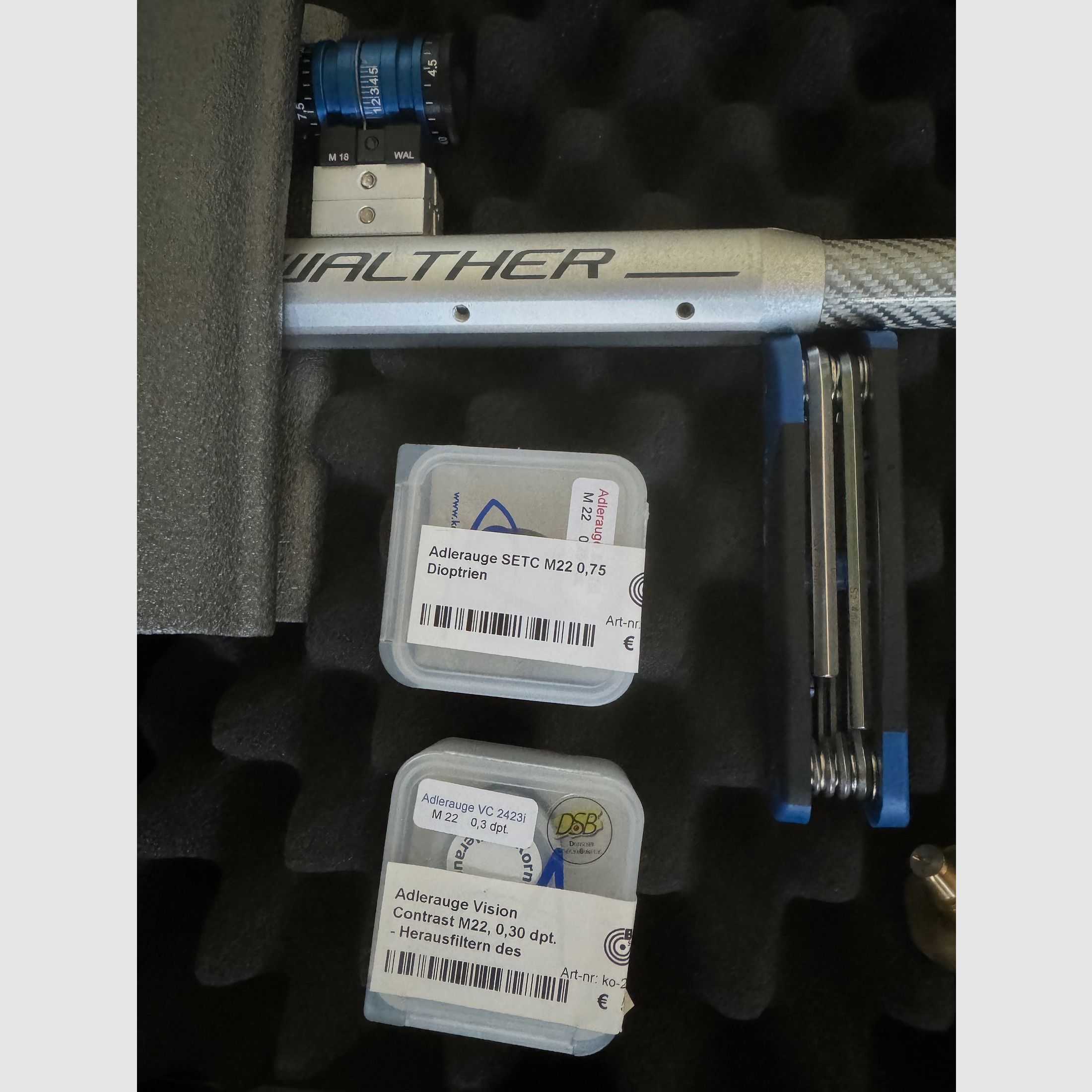 Walther LG400 Holzschaft Auflage