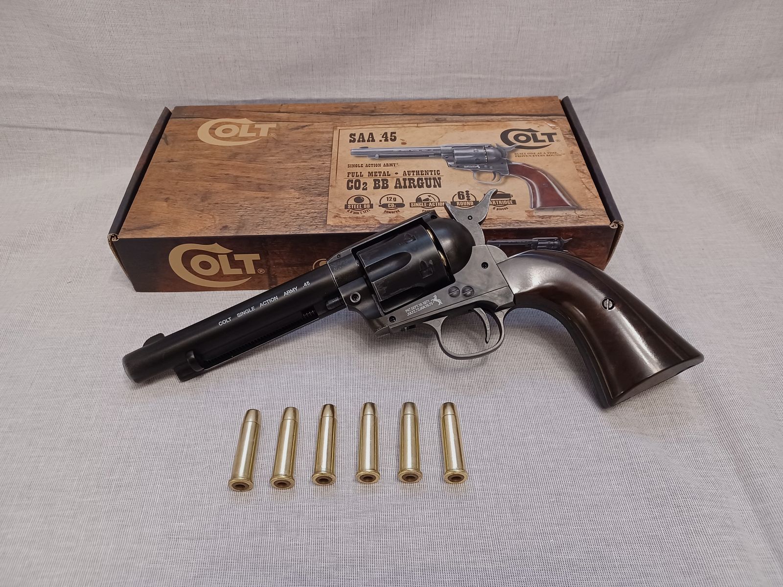 Colt SAA - antik / 4,5 mm BB / CO2 / Revolver / OVP (129)