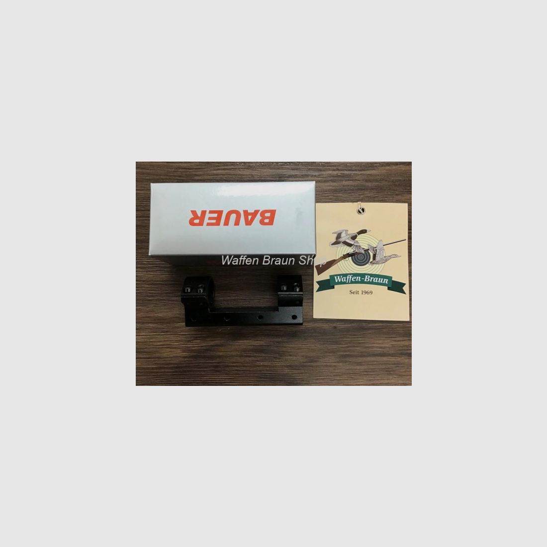 Bauer HJB Blockmontage 25,4mm Dm., hoch, f. 11mm Schiene