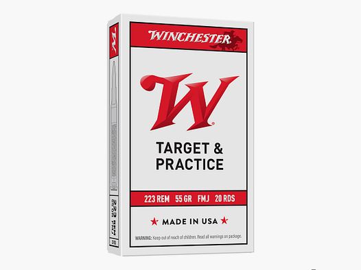Winchester FMJ 55grs - 20 stuks