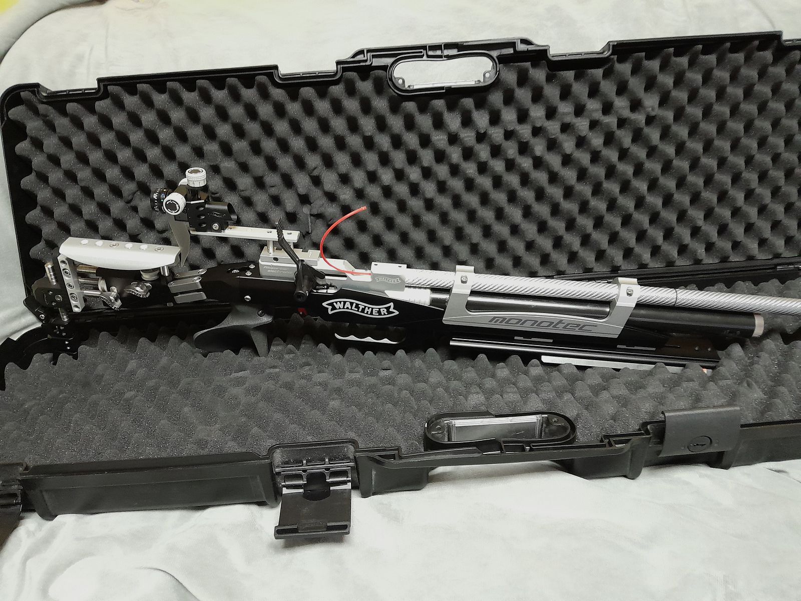 Walther LG 400 monotec Abzug elektronisch Auflage 