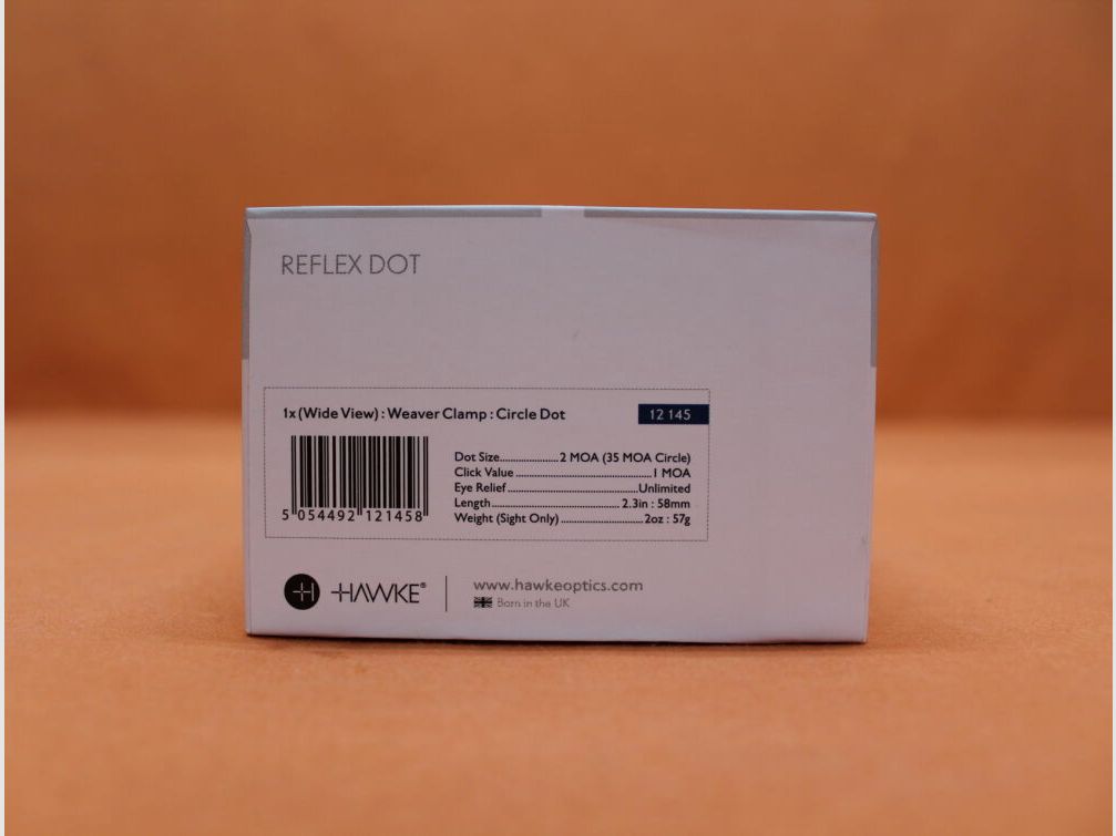 HAWKE HAWKE Celownik Reflex Dot 1x30 (12145) Celownik punktowy Circle Dot 2MOA Punkt/ 35MOA Okrąg/ 1MOA Klik