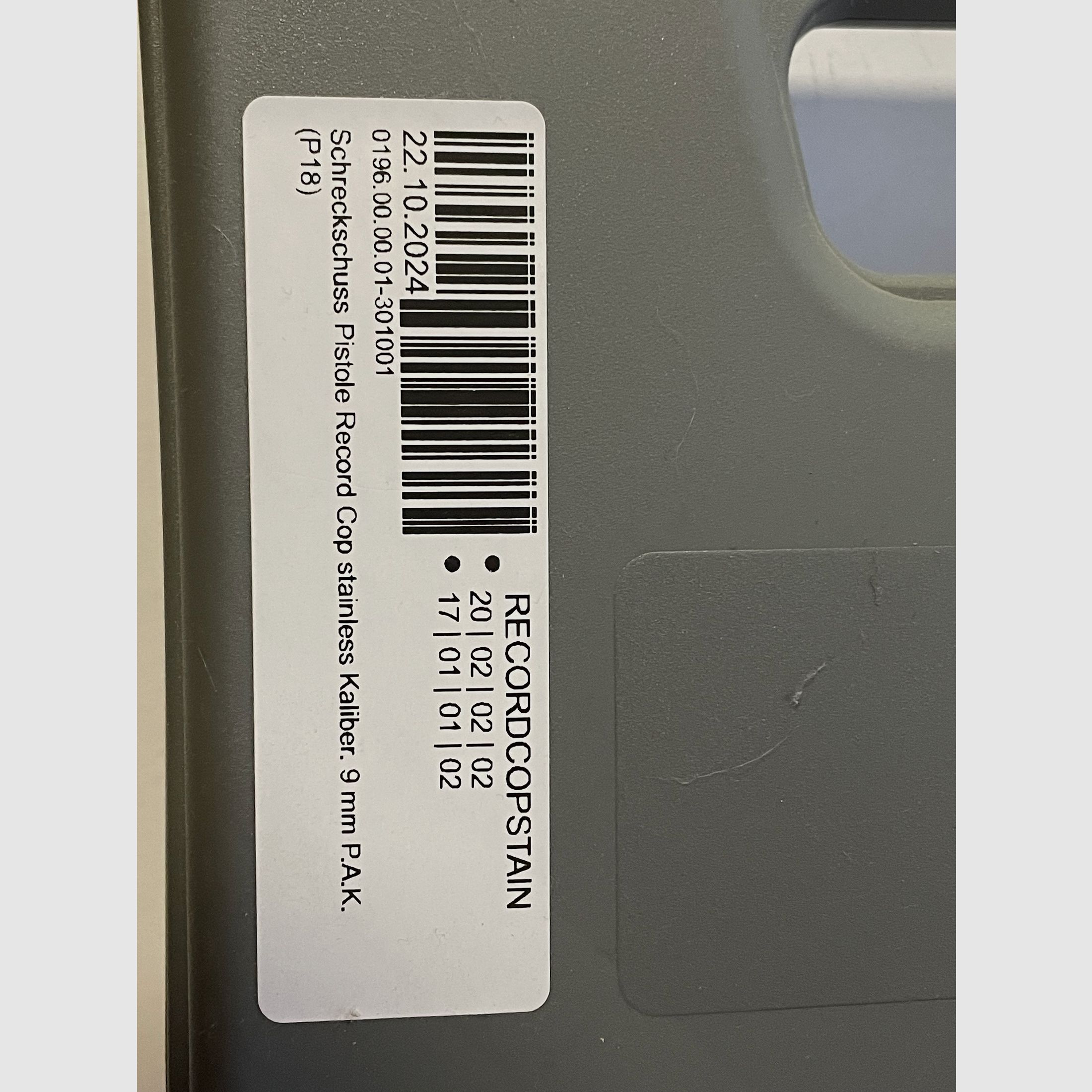 Record COP 9 mm stainless steel