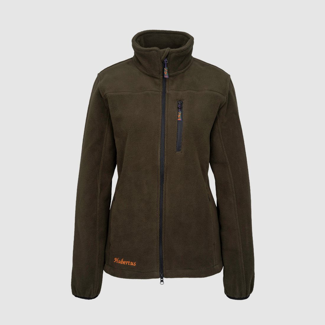 Hubertus Fleecejacke Oliv/braun