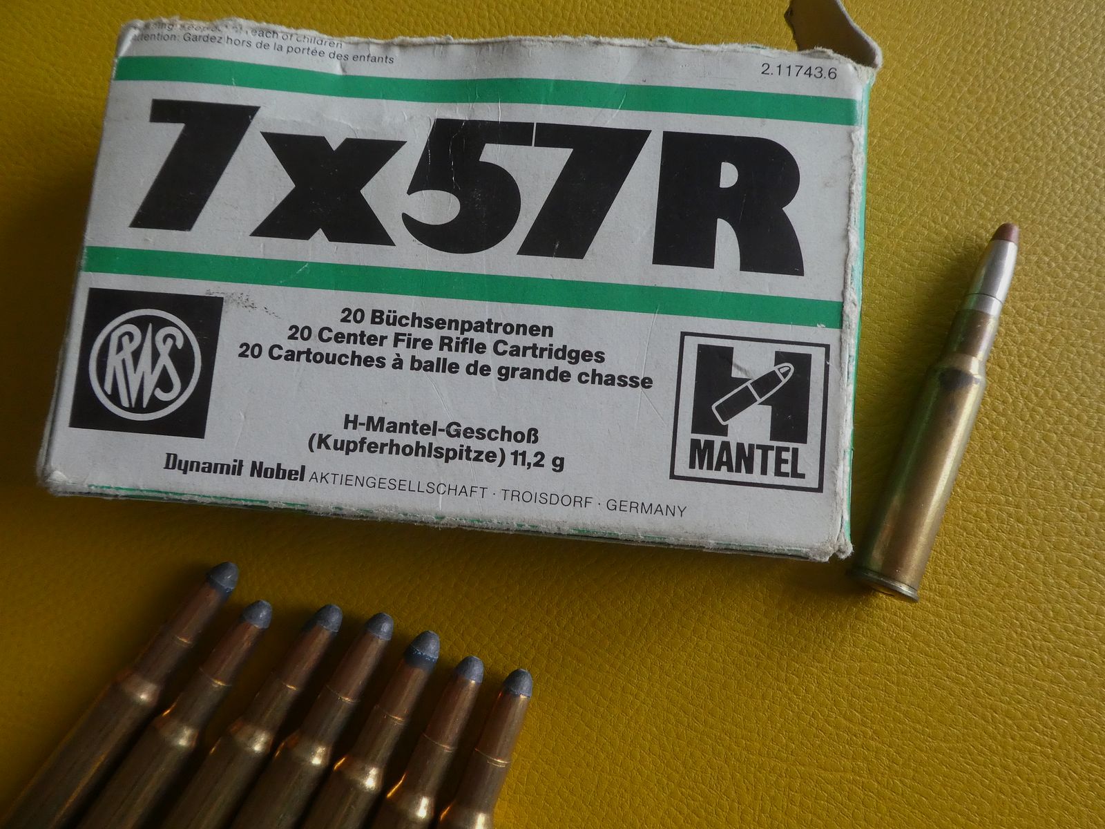 7x57R, 41 cartouches diverses