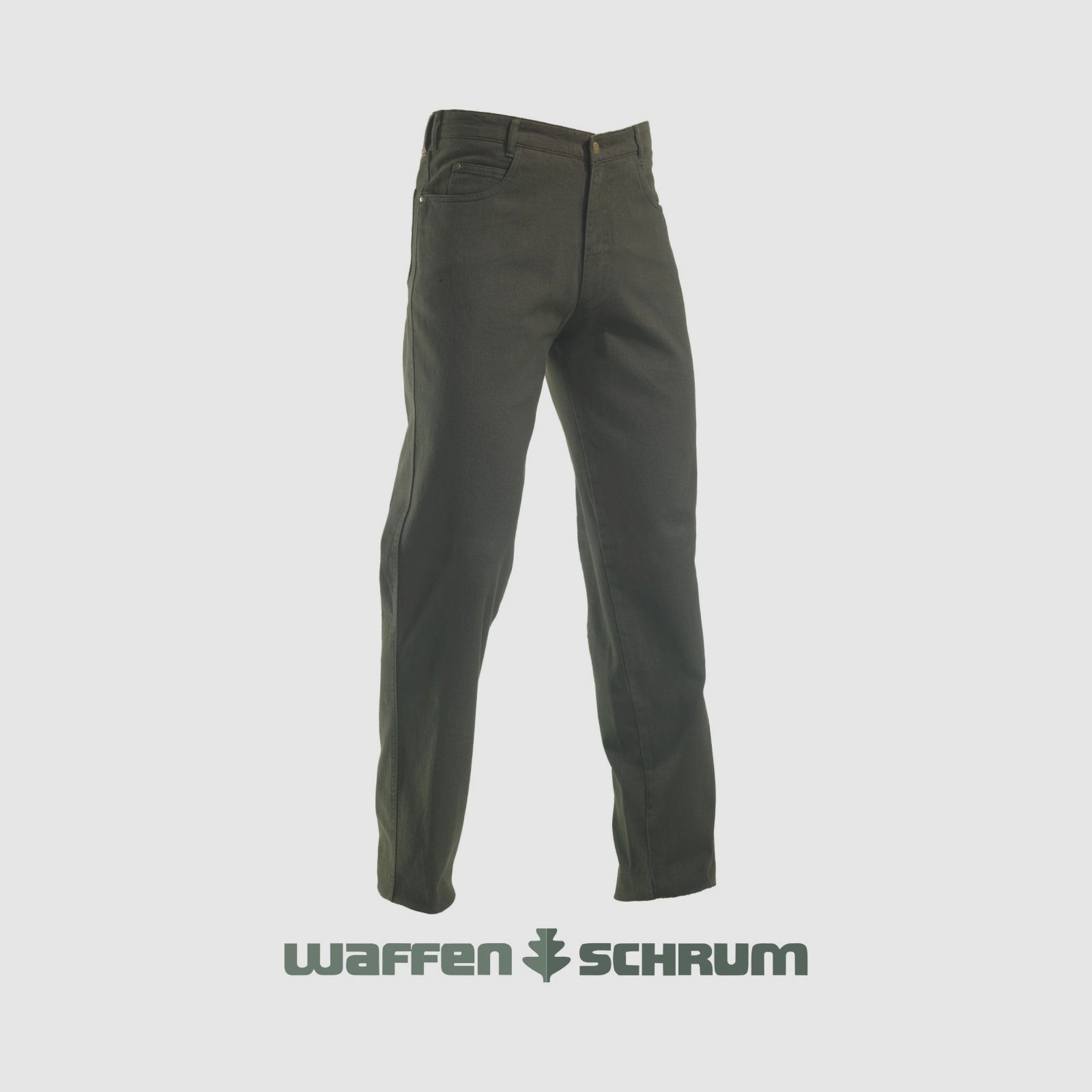 Rascher jachtjeans stretch groen