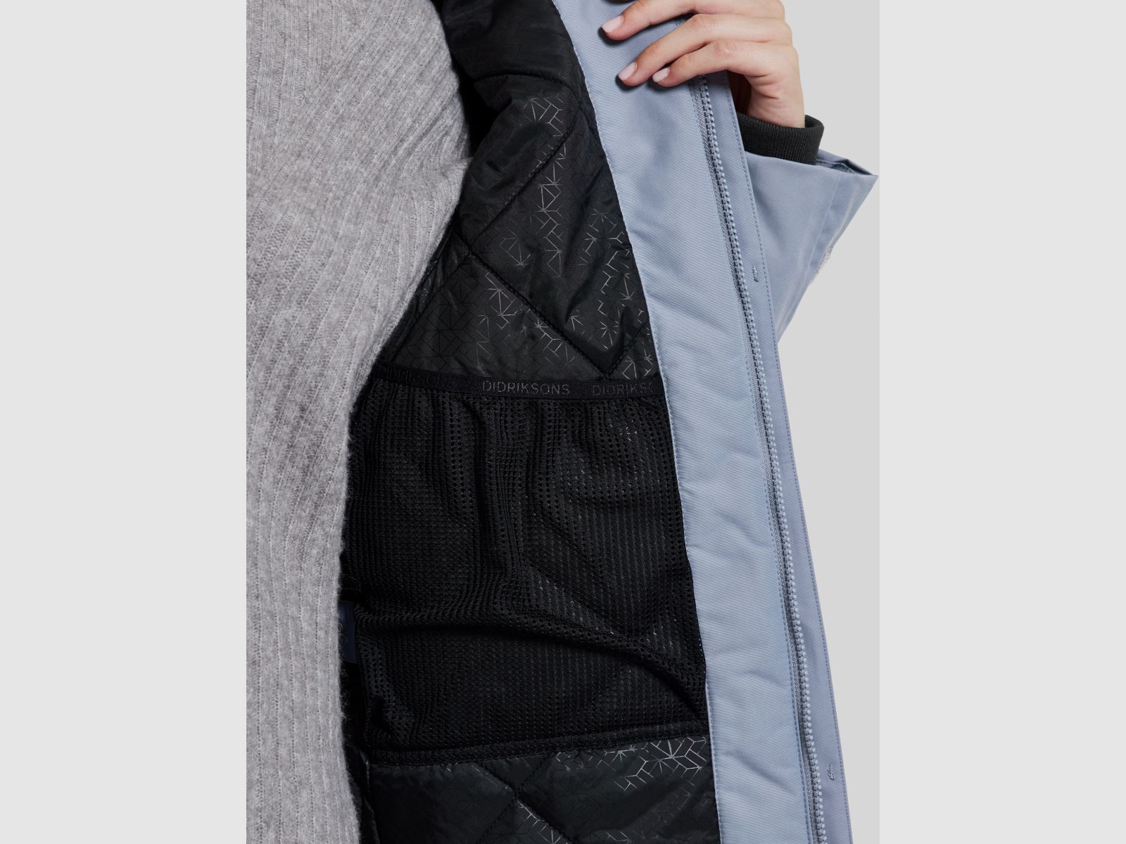 Parka para mujer DIDRIKSONS Frida 7 Azul Glacial