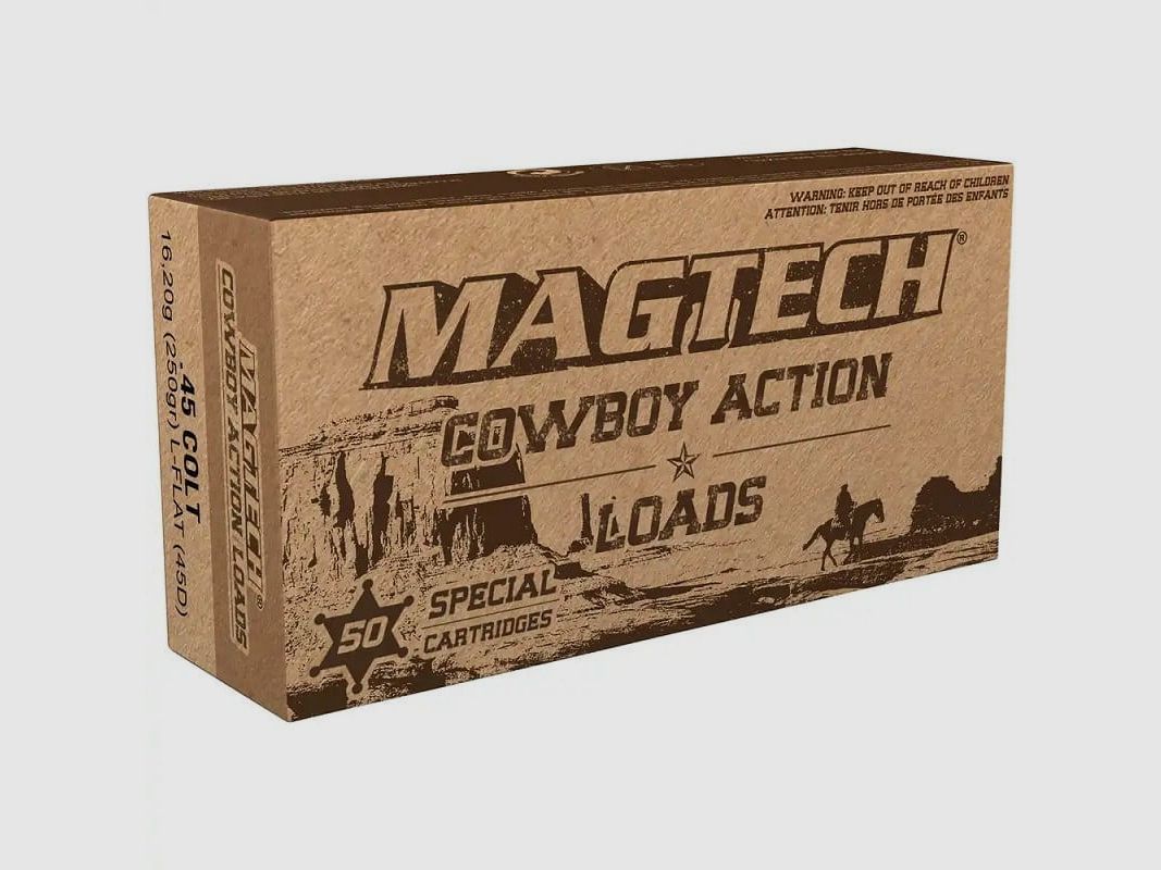 Magtech .45 Colt LFN 250 gr. Blei-Flachkopf 45D Cowboy Action - 50 Stk.