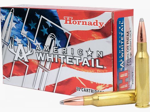 Hornady American Whitetail 7mm - 08 Rem InterLock 139 grs Büchsenpatronen