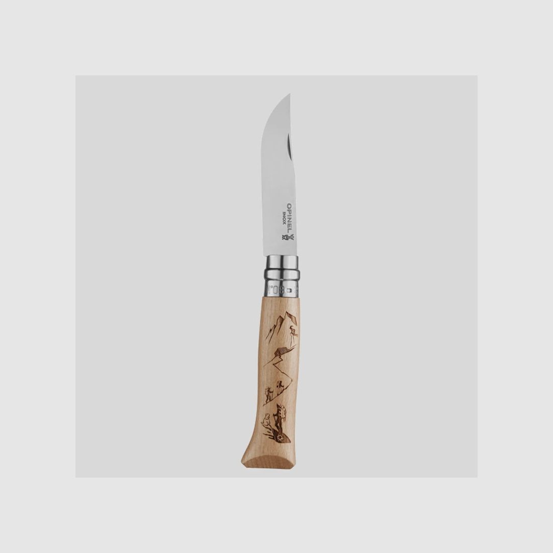 OPINEL-MESSER N°08 GRAVUR RANDO, Bild 2 von 2