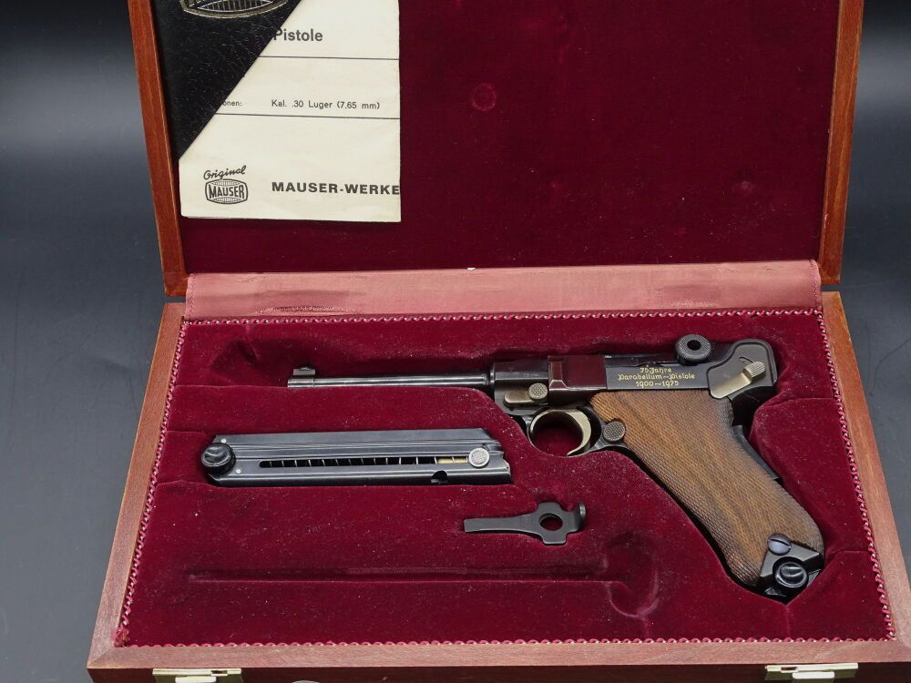 Mauser P 1900 / P08 Parabellum Édition 75 Ans No 248 / 250 Édition 75 Ans Pistolet Parabellum 1900-1975