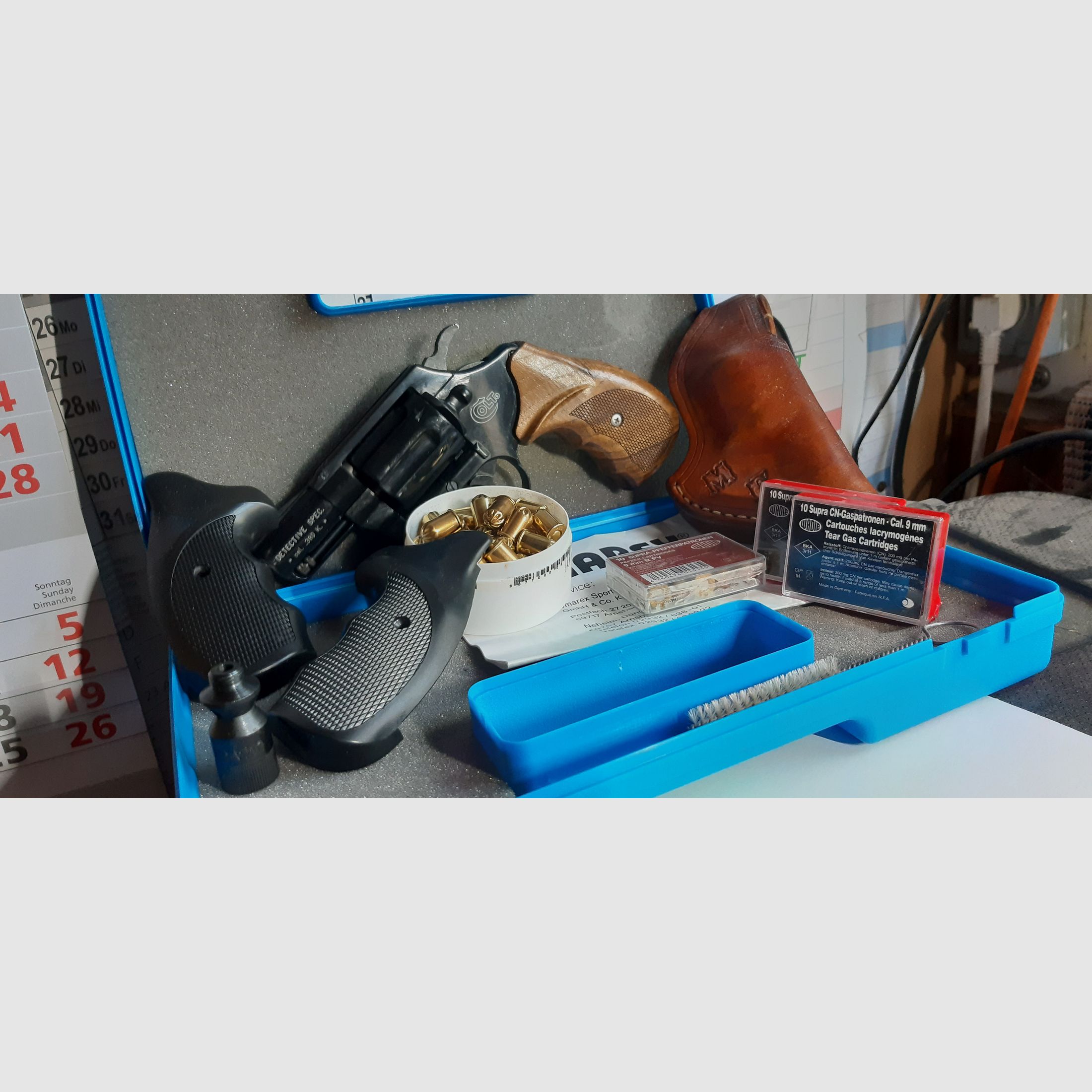 Een zeer mooie 2" schreckschuss revolver van ,,Colt,, kal..380,/9mm