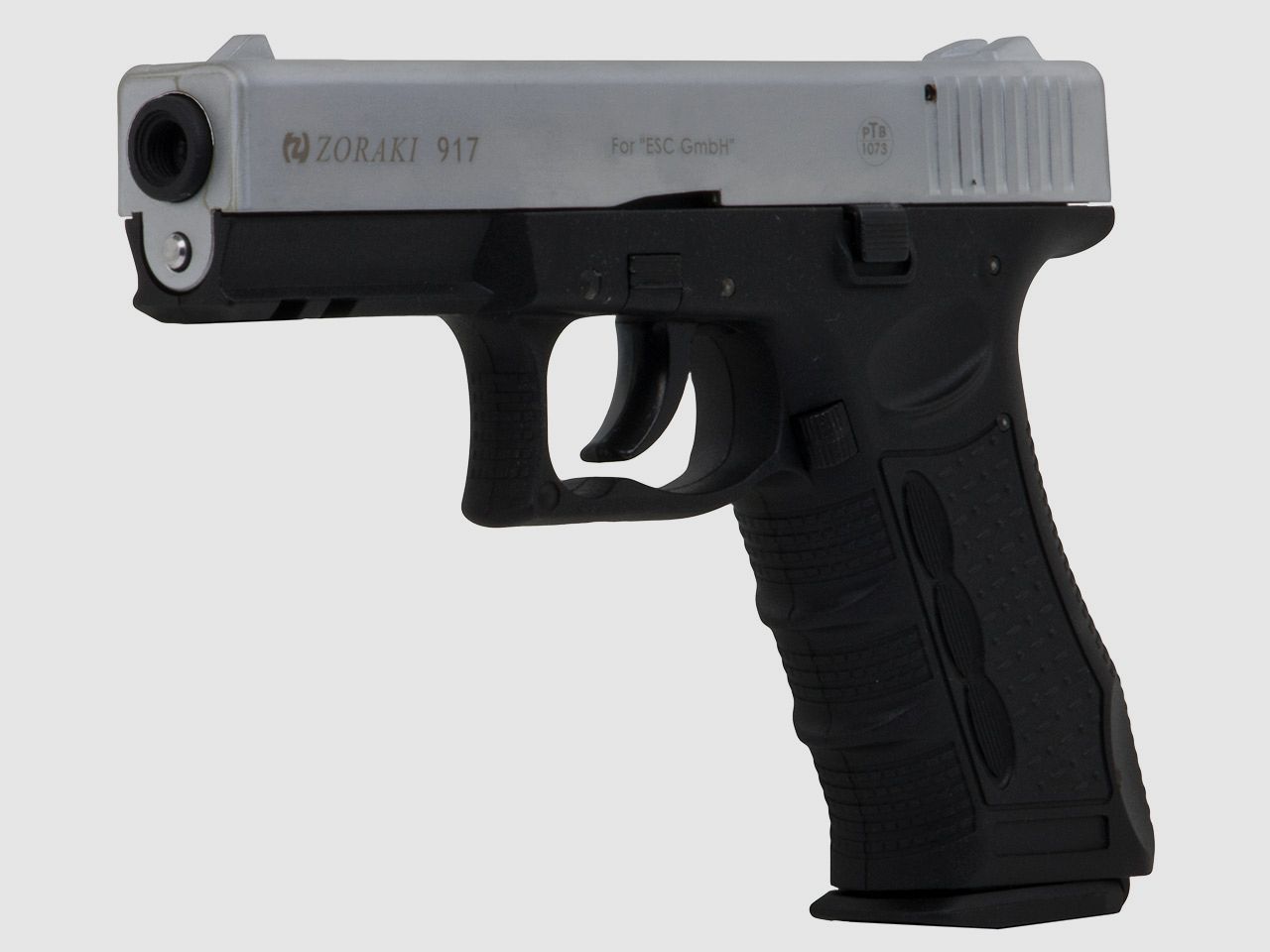 Schreckschuss Pistole Zoraki 917 Chrom matt chrom schwarz PTB 1073 Kaliber 9 mm P.A.K. (P18)