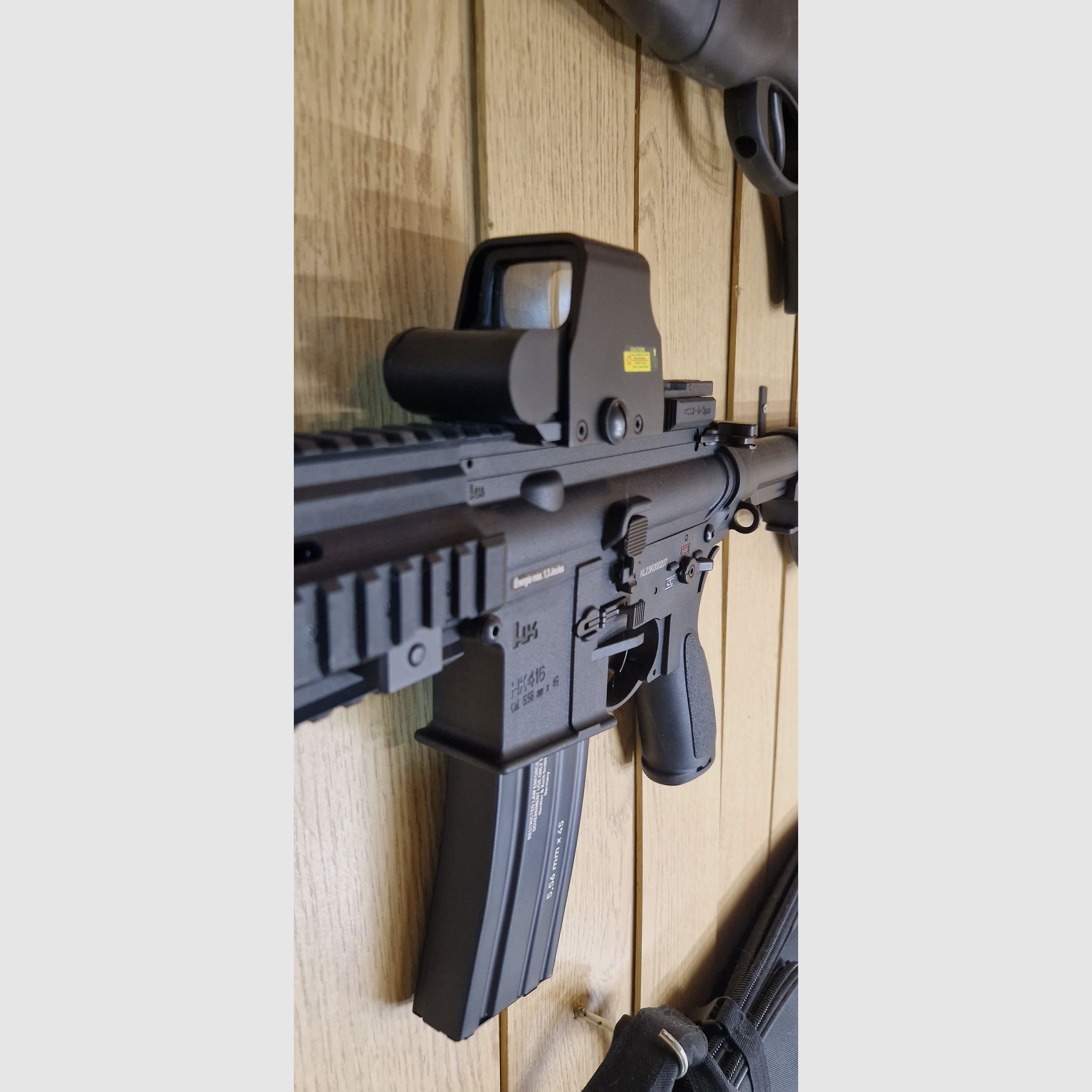 HK416A5 Sportsline + silenziatore + mirino a punto in super stato 6mm AEG