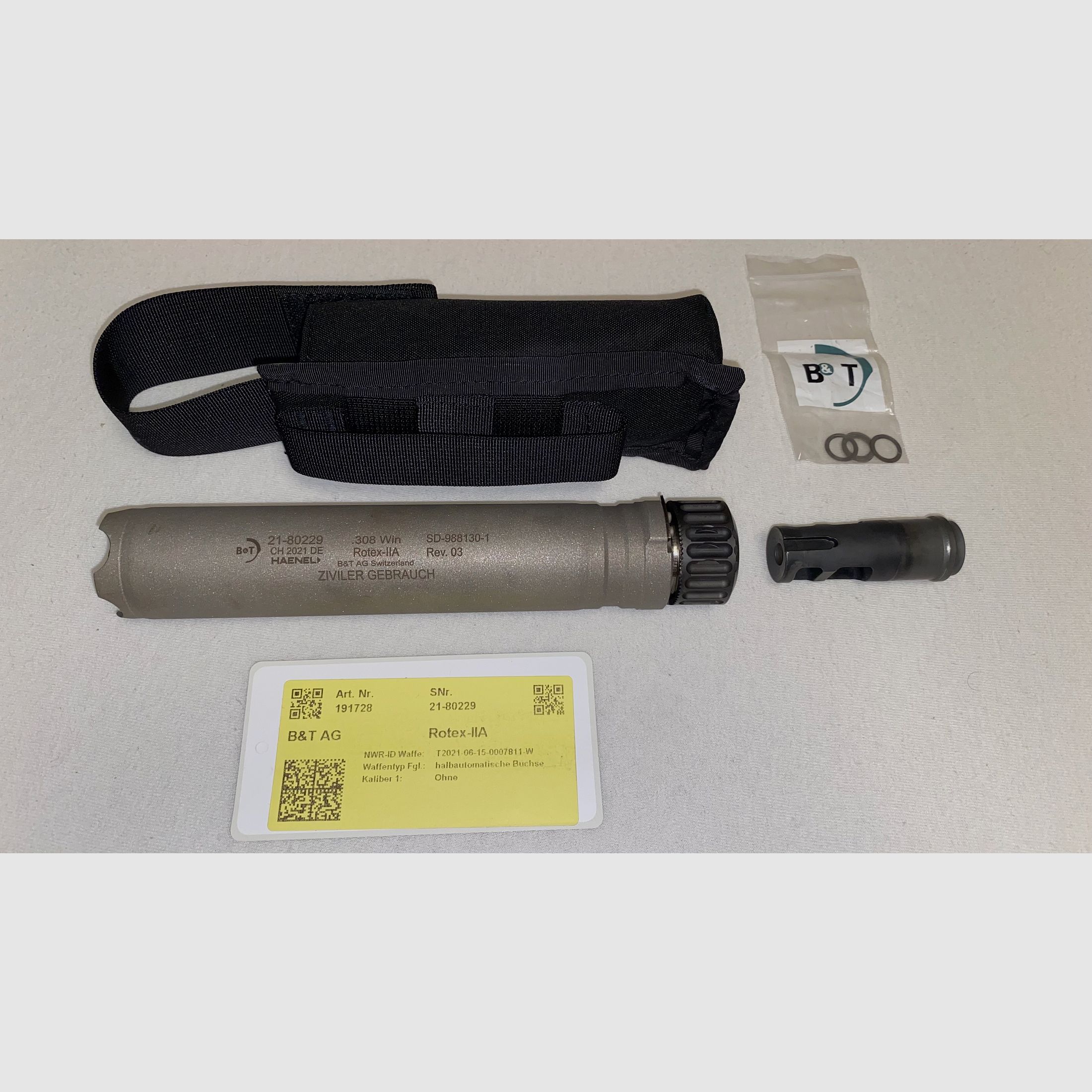B&T Rotex-IIA silenziatore incluso B&T compensatore
