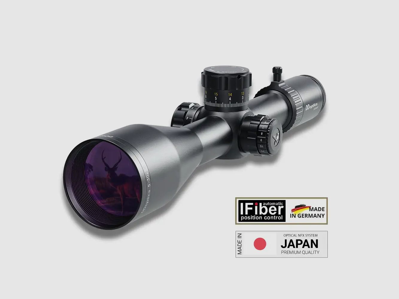 DDoptics lunette de tir | DDMP V6 5-30x56 | Longue portée | MRAD | tac-A