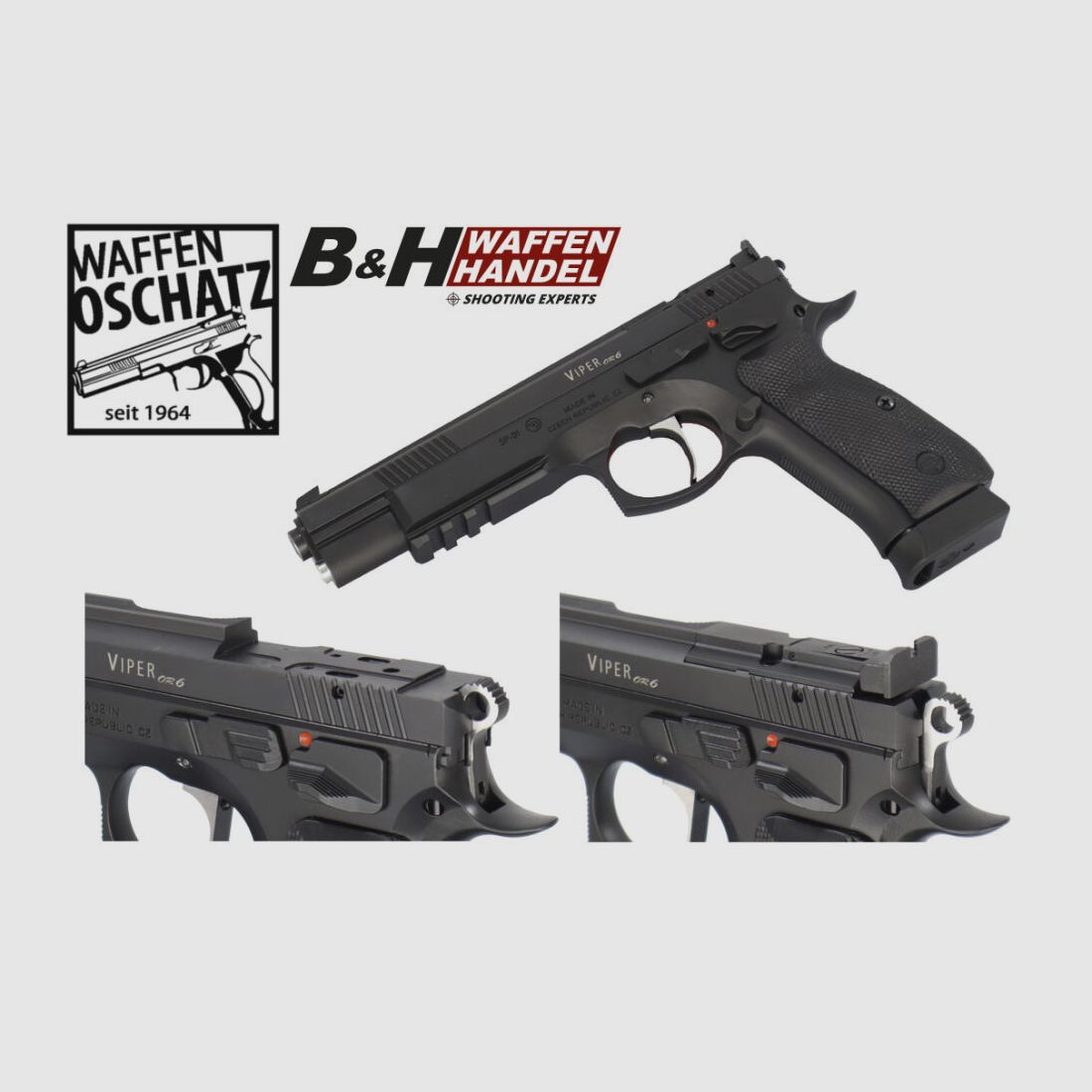 Waffen Oschatz CZ75 Viper 6 Zoll mit SAO-Abzug - Optic Ready -