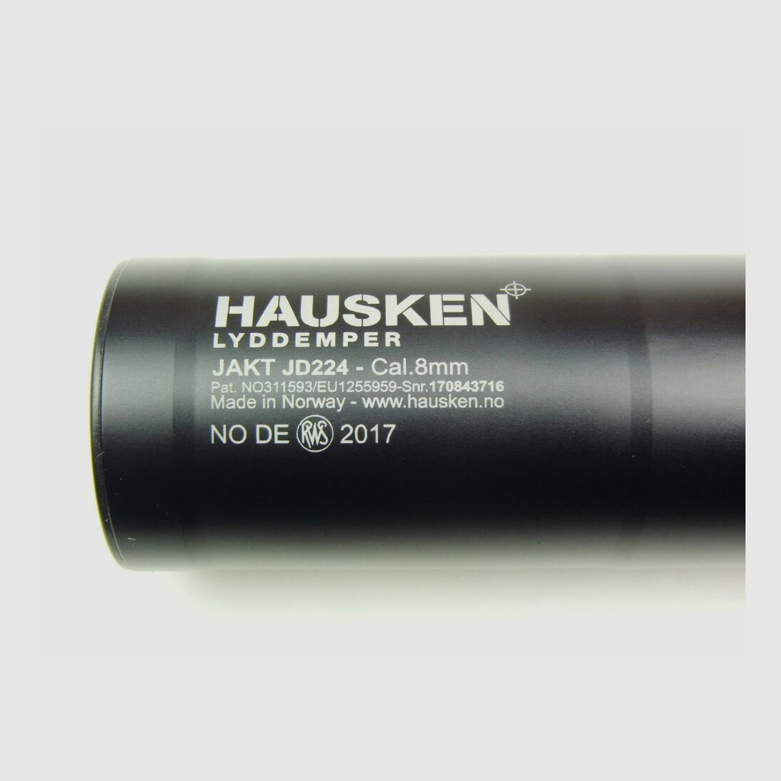 Hausken	 Schalldämpfer HAUSKEN Jakt JD 224 MK2 - Cal. 8mm