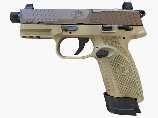 FN 502 T FDE/FDE 1X15+1X10 22LR półautomatyczny pistolet dostępny od ręki +20€ wysyłka krajowa
